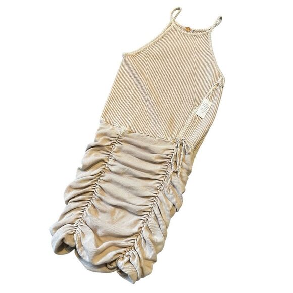 The Free People One Katya Thermal Mini Dress Cream Size Small NWT - Picture 4 of 10